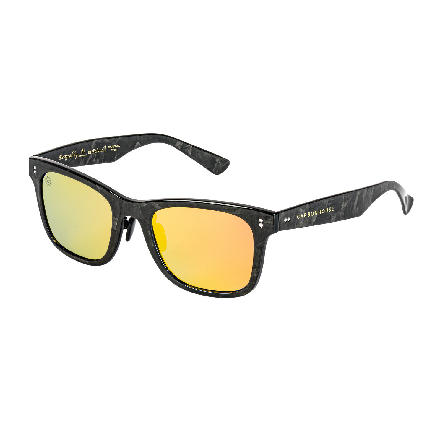 Carbon Glasses Forged Gloss Orange Lenses by CarbonHouse