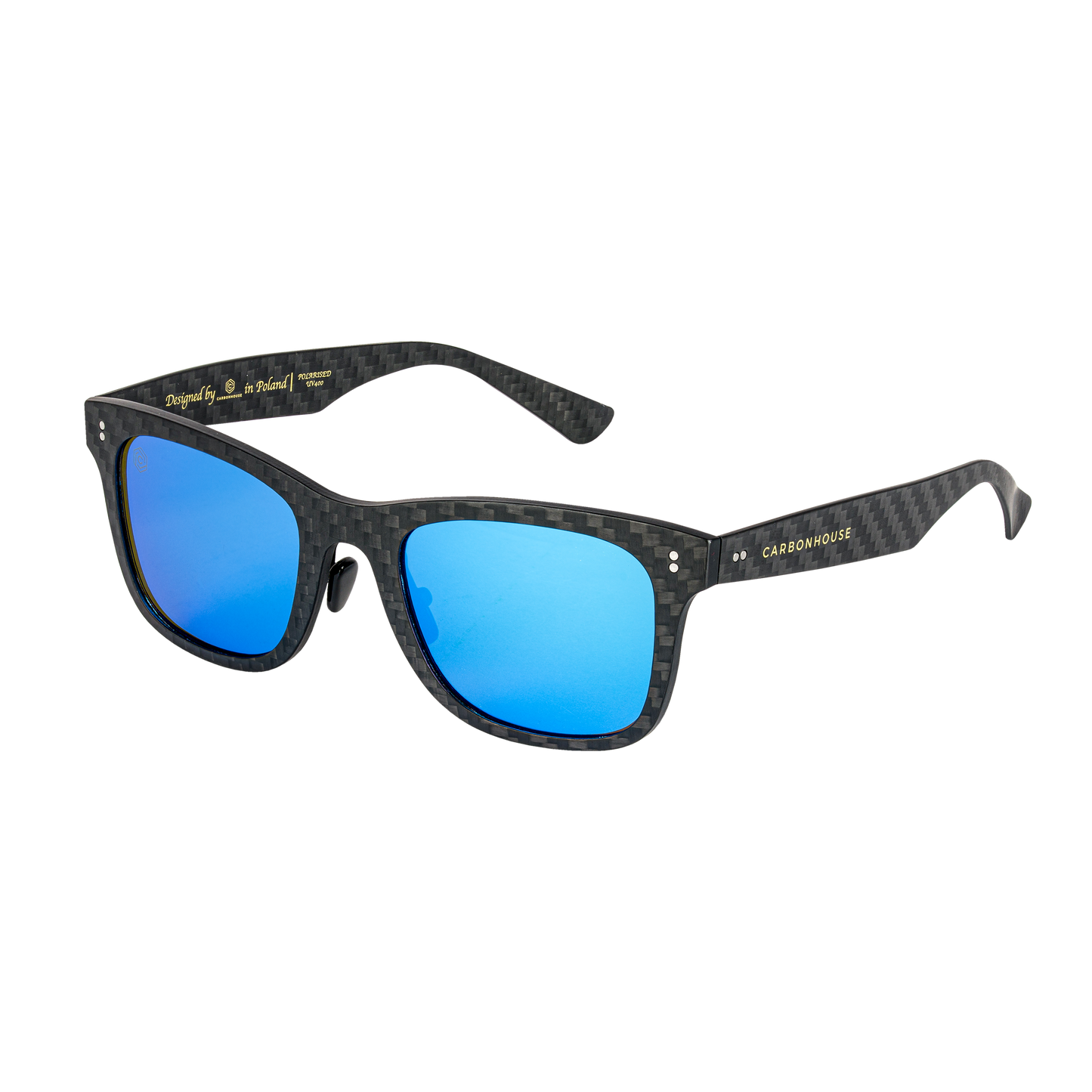 Carbonowe Okulary Matt Blue Lenses by CarbonHouse