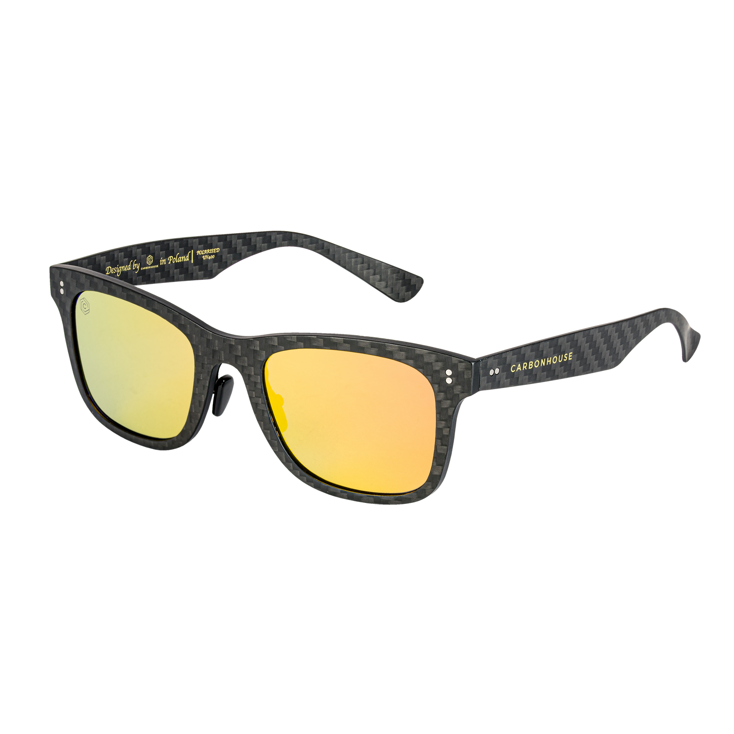 Carbonowe Okulary Matt Orange Lenses by CarbonHouse