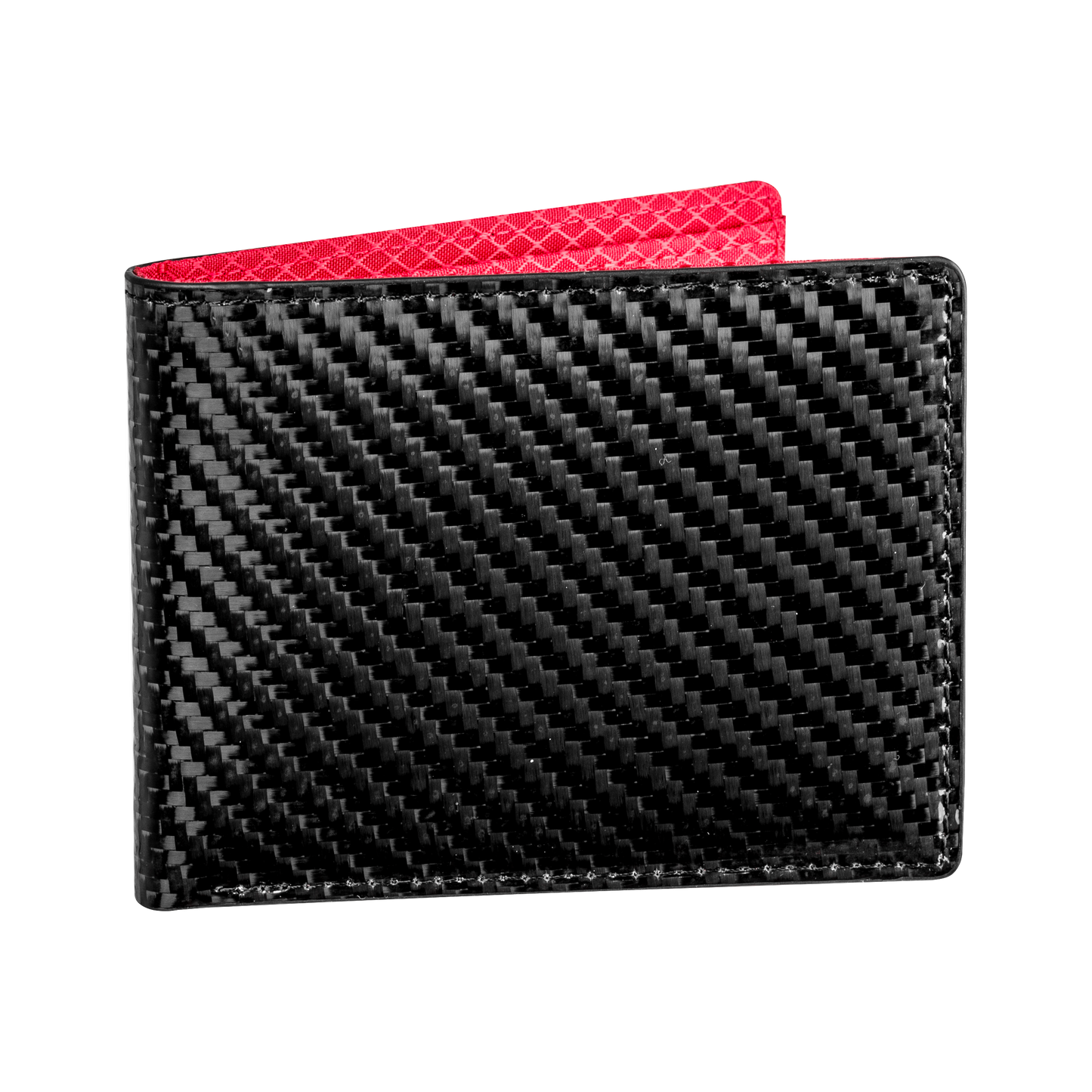 Slim Carbon Wallet Red Interior CarbonHouse