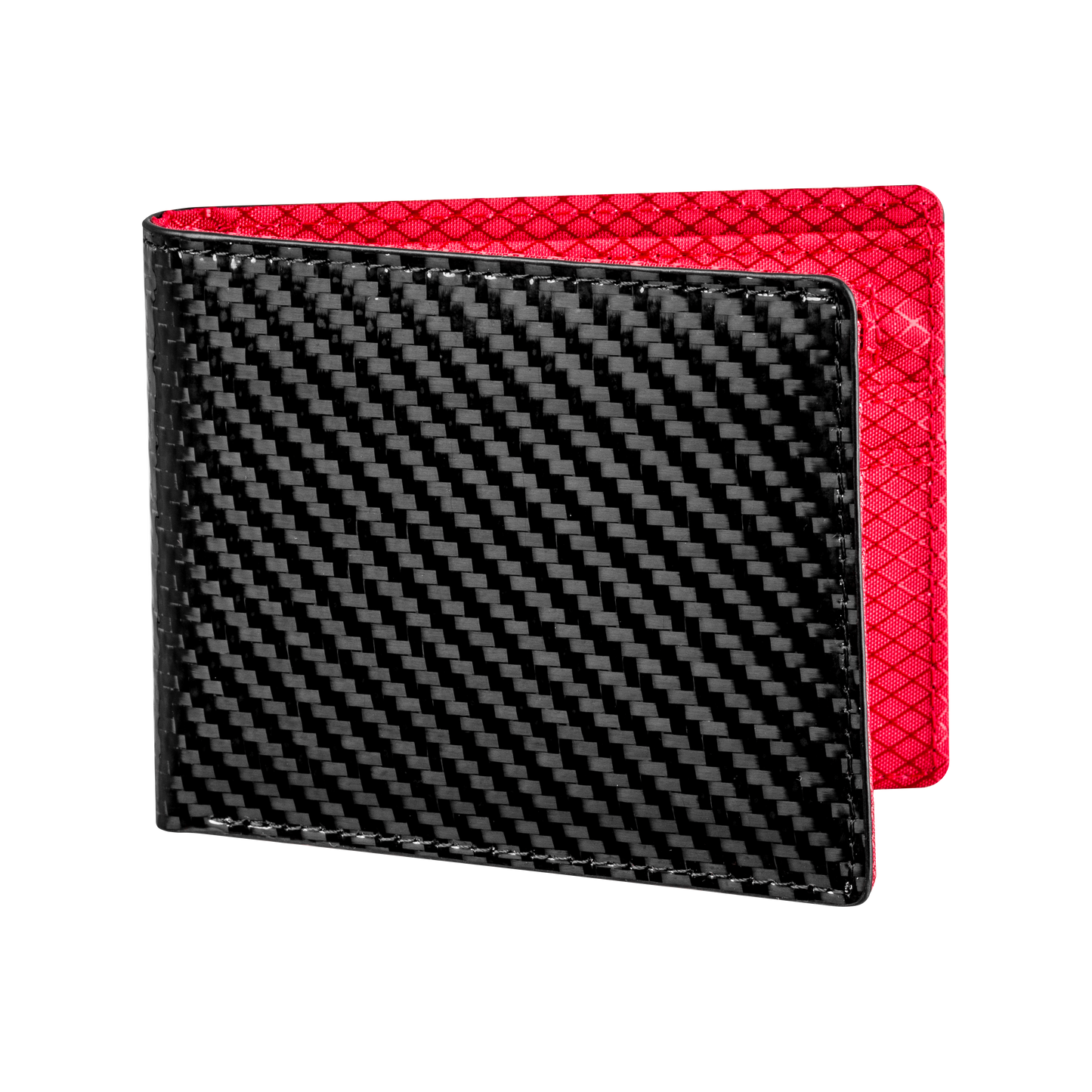 Slim Carbon Wallet Red Interior CarbonHouse