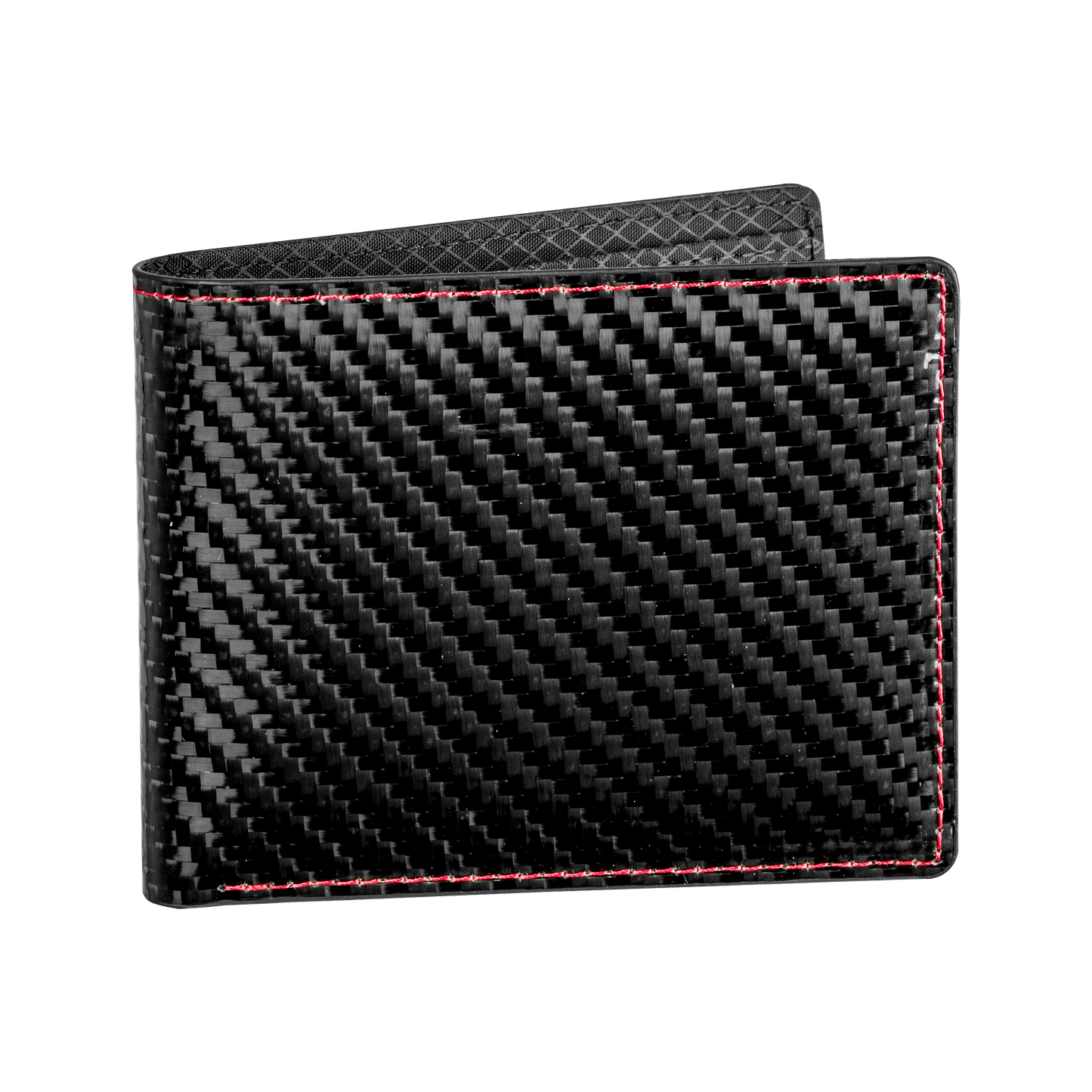 Slim Carbon Wallet Red Stitches CarbonHouse