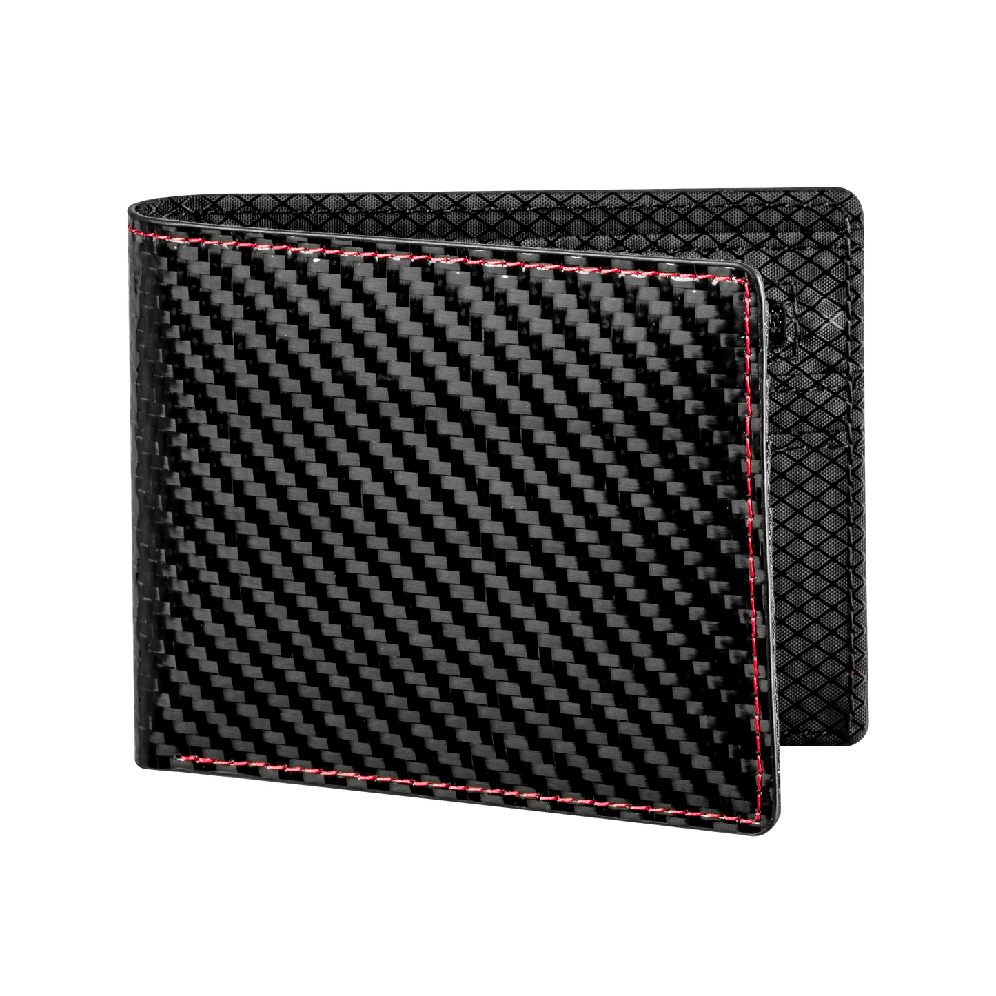 Slim Carbon Wallet Red Stitches CarbonHouse